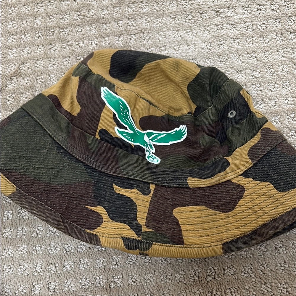 Camouflage Philadelphia Eagles Kelly Greeb Bucket Hat
